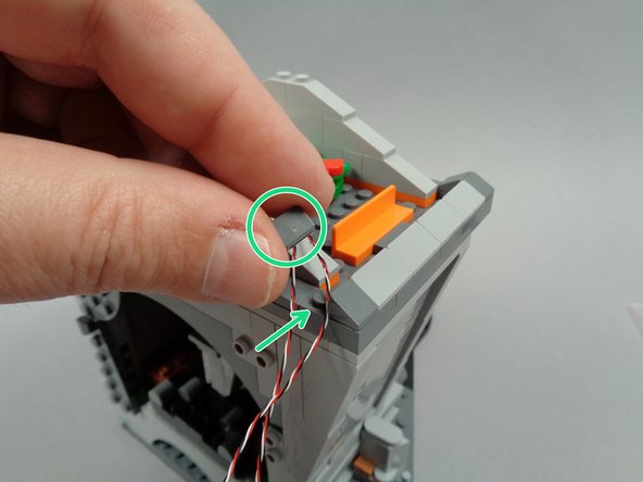 This is a test-mount, to see how much excess wire you will need to coil up inside the attic area of the town hall.  do not use any sticky squares to attach the BRANCH06X driver board at this time.