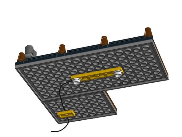 When mounting your lights, begin from the top floor of a building (or the least accessible part of your creation) and begin installation there.
