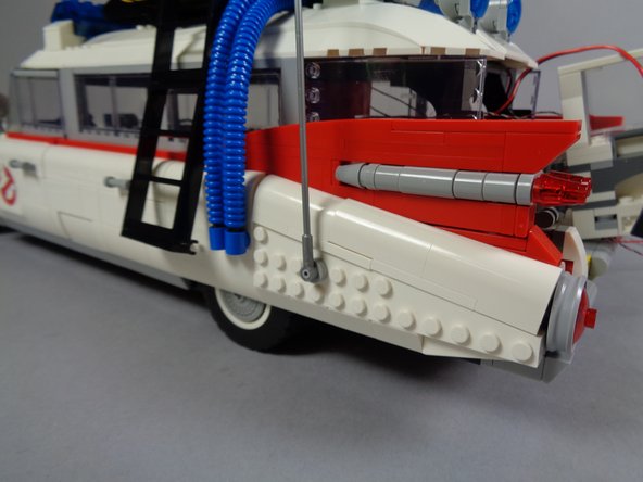 No tail light wires should be visible from the side once all body pieces are re-attached.