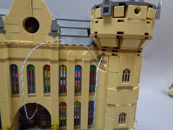 You will not need the light blue plates you removed to make the &quot;channel&quot; for the wires.