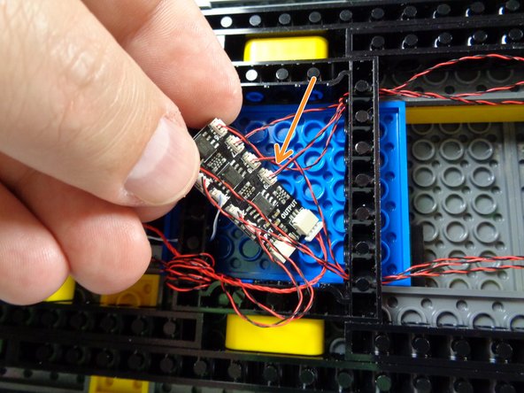 All nine small plugs on your BRANCH09X adapter should now be filled.