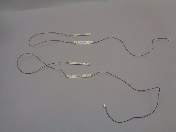 You will now connect the cool white and warm white light strips that simulate lightning.