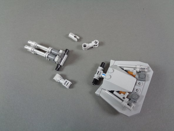 The next section applies only to those who have purchased the lower laser cannon-add on kit. If you do not have this kit, or if you choose not to install the lower laser cannon, you can skip to Step 38.