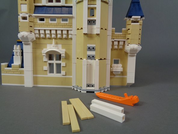 If you chose not to complete the disassembly of the front of the castle, you can skip ahead to STEP 94.