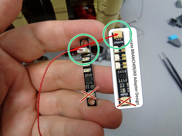 Now you will finish connecting wires and adapter boards to test the lights you just installed.