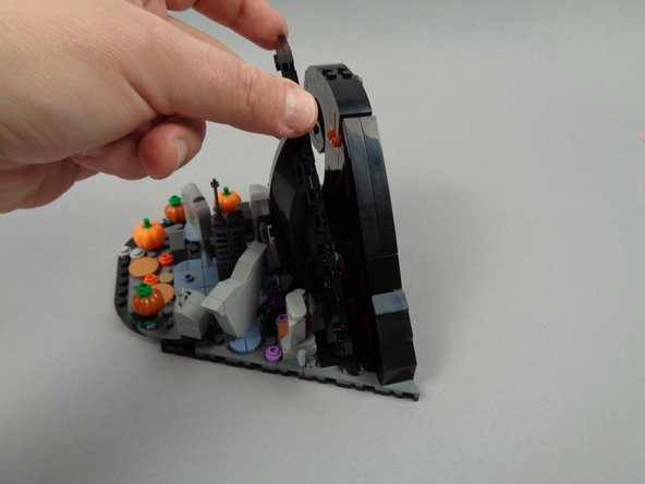 The third photo for this step shows the wave with its front section removed.