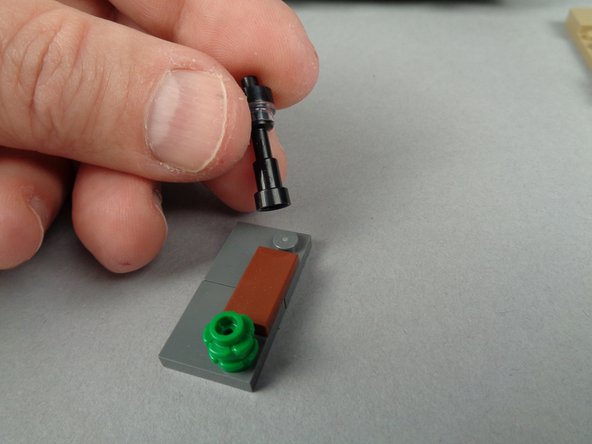 As shown in the first photo, remove the entire 4x2 base section beneath a lamp post.