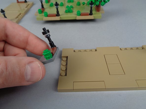 The photos for this step show the steps you will follow to prepare each lamp post before inserting the Microflex LED light.