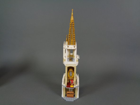 After finishing work on the lower section of the castle, you will work on the upper section next.  You will work on the middle section last.