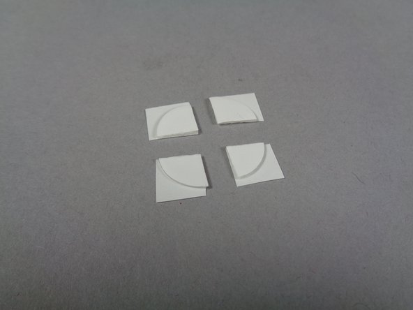 Glue discs are supplied for the switches instead of sticky squares because the glue discs can be re-positioned if needed, which can be necessary after mounting with the switches if one switch isn't triggering correctly or reliably.