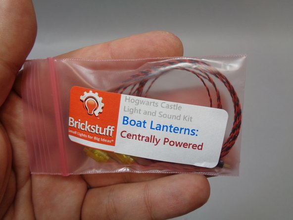 You will begin with the five boats.  You will need the bag of boat lanterns.