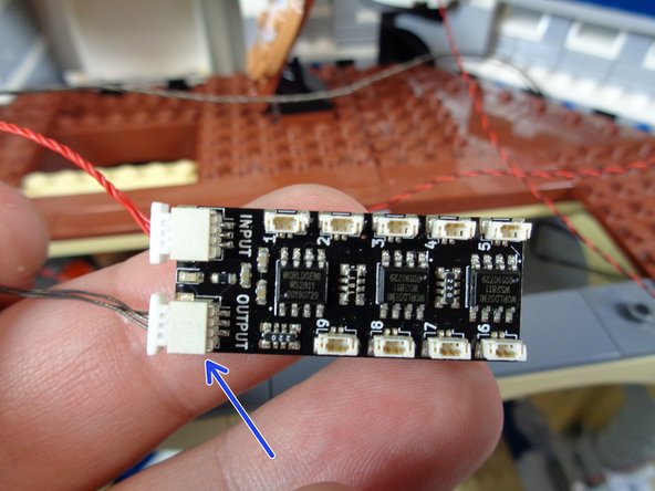 For proper operation of your lights, it is critical that you connect the red wire to the INPUT connector.