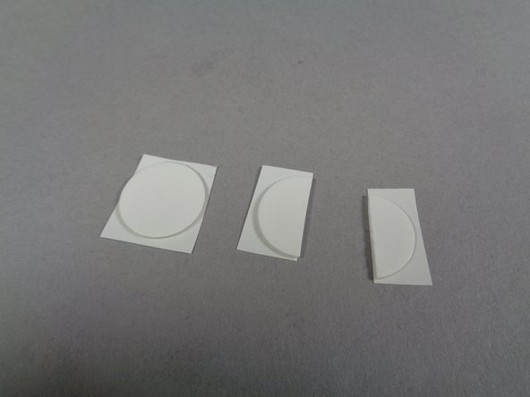 Glue discs are supplied for the switches instead of sticky squares because the glue discs can be re-positioned if needed, which can be necessary after mounting with the switches if one switch isn't triggering correctly or reliably.