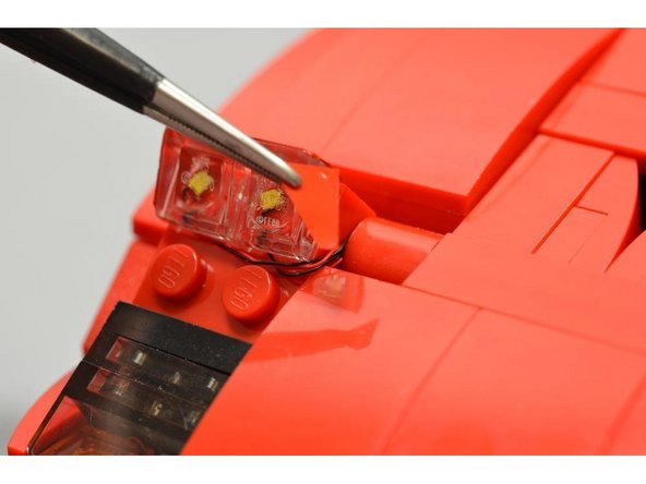 Remember to use two layers of stickers for each side, to fully block the light.