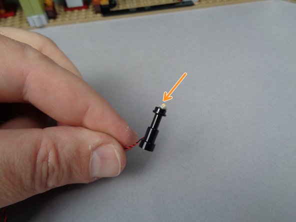 Your Brickstuff kit includes a lamp for the front desk, complete with spooky, random flicker and &quot;burn out&quot; effects.