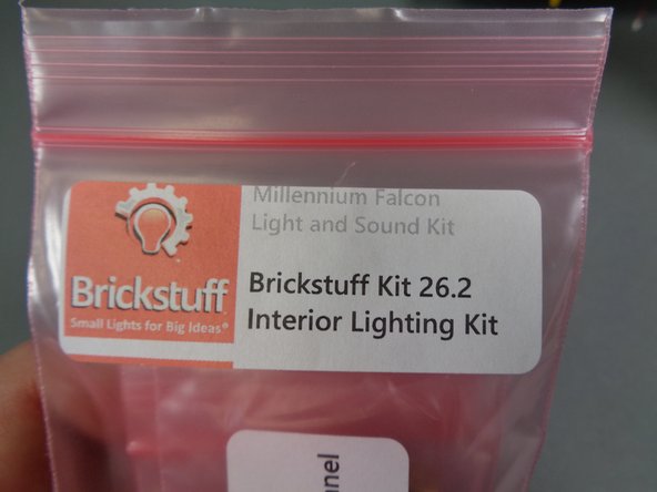 Inside the bag labeled Interior Lighting Kit is a smaller bag labeled Interior Lights Parts Bag.  Inside that smaller bag are 10 cool white Pico LEDs.