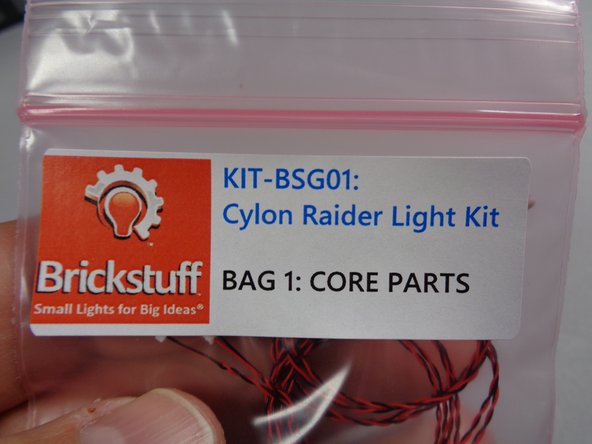 Next you will remove the two replacement guns from Bag 1 (shown in the first photo).