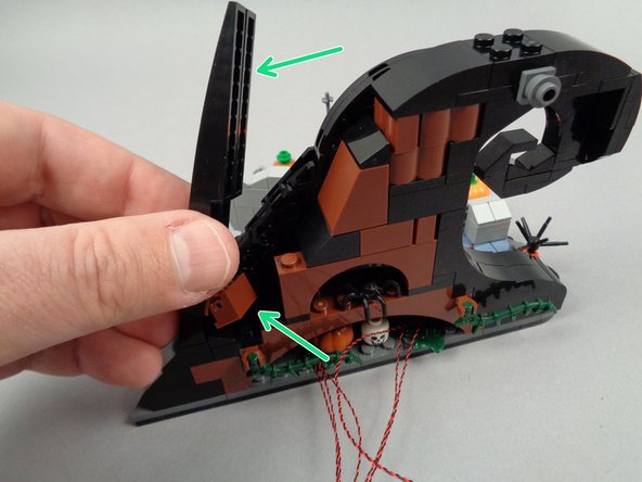 This next section is optional, but is provided in case you want to hide the excess LED light wires inside the back frame.