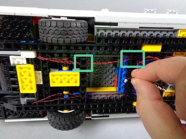 As shown by the purple arrow in the third photo, connect the tail light to plug #8 on the BRANCH09X adapter.