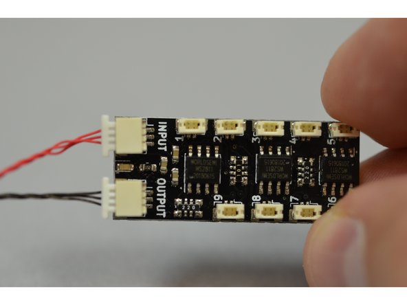 Note that, due to supply chain availability at the time your kit was manufactured, your kit may include 24&quot; red 3-wire cables instead of 12&quot; cables.  If your kit has wires longer than 12&quot;, follow the instructions as usual but coil up any excess wire inside your Castle.