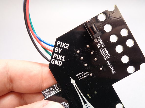 As shown in the second photo for this step, the wires are connected to specific outputs on the main controller.