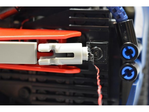 As shown in the first two photos, one &quot;blaster&quot; assembly will have its LED wires extending upward, and the other will have its wires extending downward.