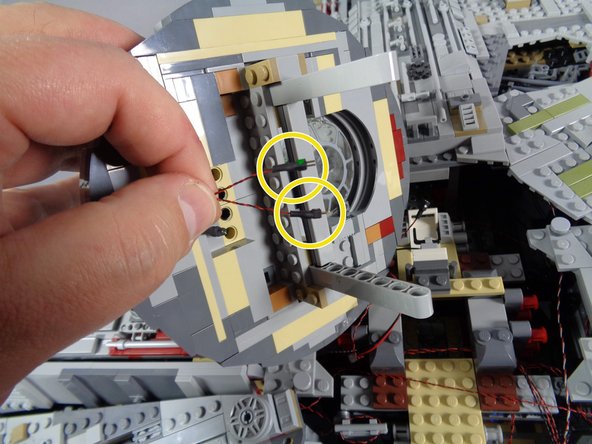 Set the top laser cannon assembly aside for now.  You will use it at the end of the installation.