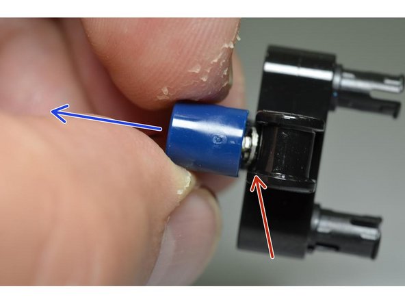The Pico LED cable is strong enough to be inserted along with the black Technic pin, but be careful not to twist the pin while inserting.  Also make sure the wires are coming out of the slot in the side of the pin before inserting.