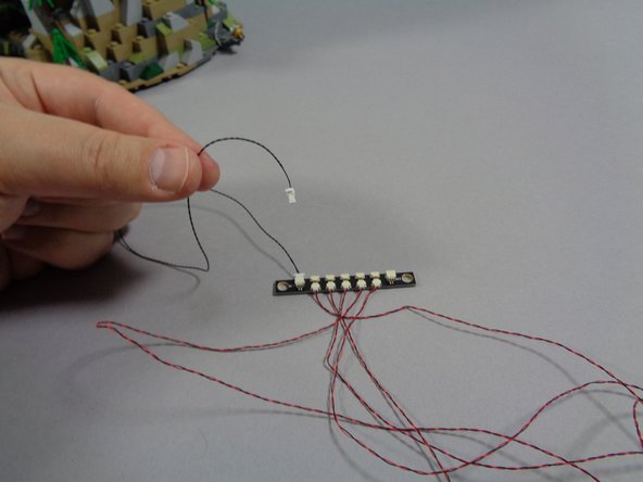 The second photo shows how the boat wire connections should look after you have connected all five of them to the small plugs on the adapter board.
