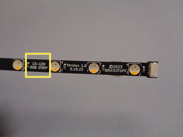 There are 16 light strips in this bag.  You will use eight of them for the tower base level.