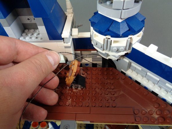 Replace the large brown floor piece.