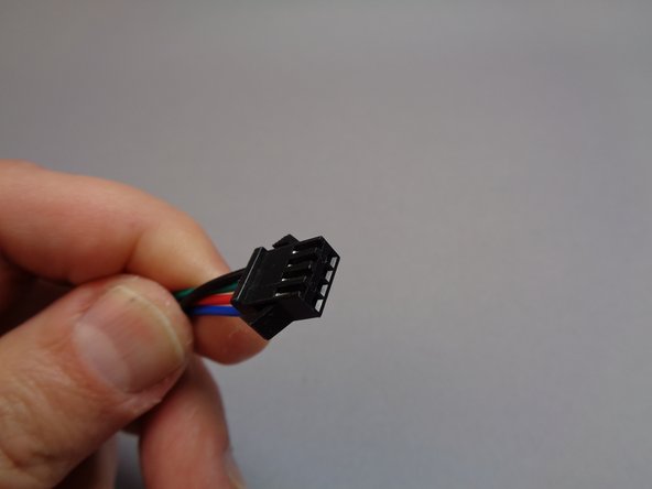 The second photo shows the female plug.  This is the plug you will be feeding up toward the top tower section in the coming steps.