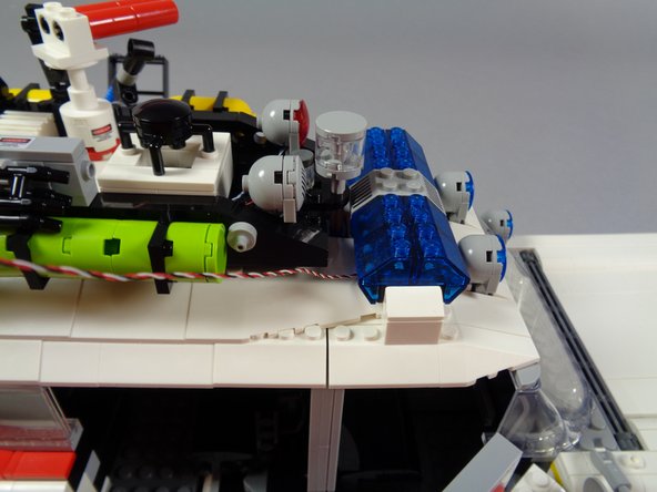 Remember, this is the lightbar with the wire you moved to the right side so it would not get caught in the steering axle.