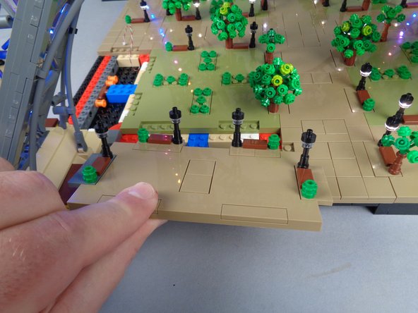 As shown in the photos for this step, remove Panel 4L.