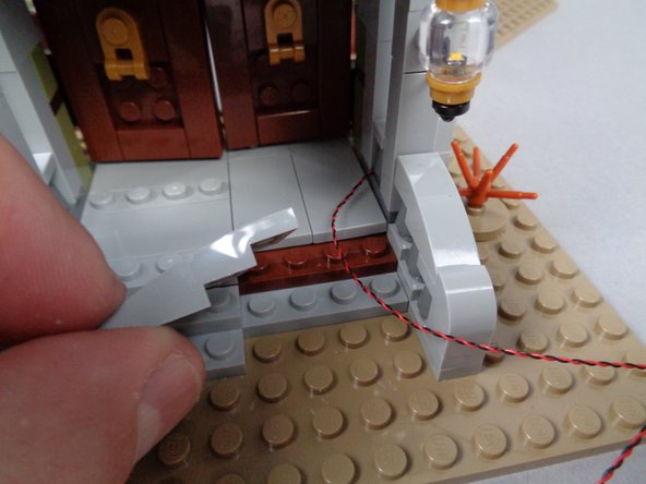 Next you will remove the front wheelchair ramp and parts of the porch floor to make room for running the light wire.