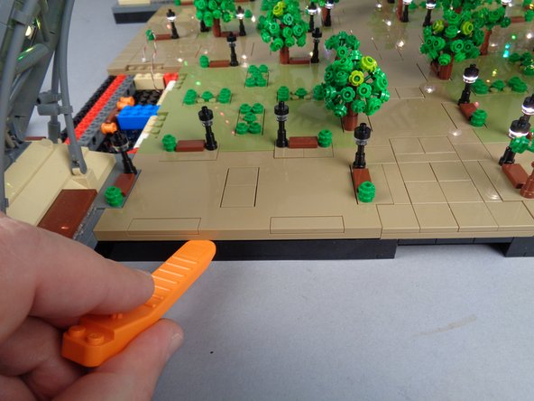 As shown in the photos for this step, remove Panel 4L.