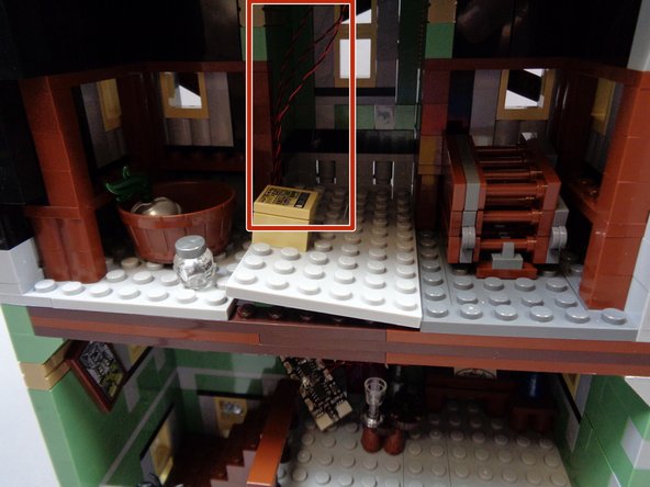 Do not fully re-attach the attic floor section yet.