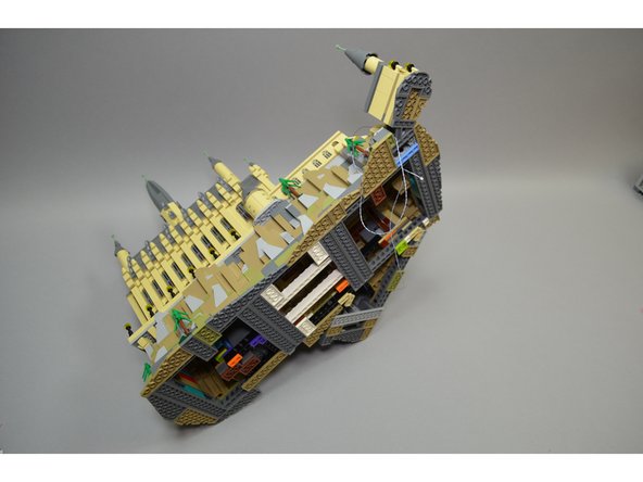 This is the first of several times you will be laying your castle on its side.