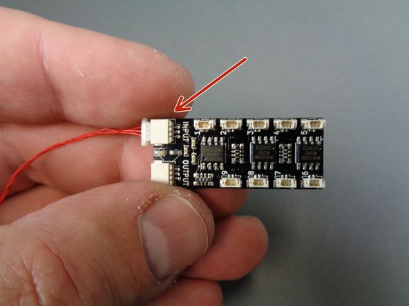 For all of the rest of the lights in your Falcon kit, you will connect them in a single chain using adapter boards with only one connection to the main TRUNK08 master controller.