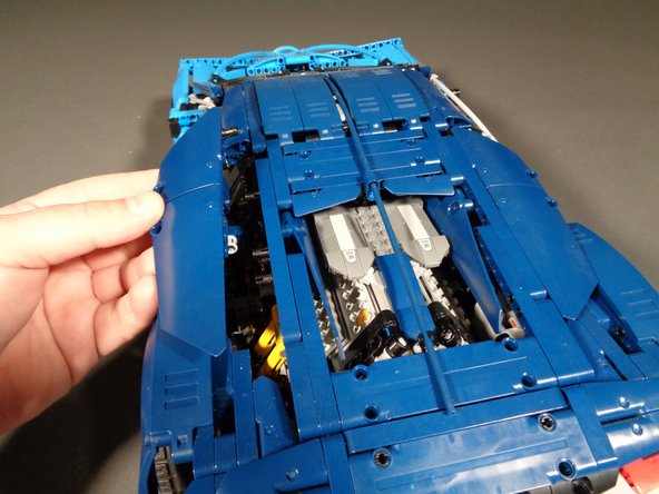 Carefully turn your Bugatti so it sits upright once again.