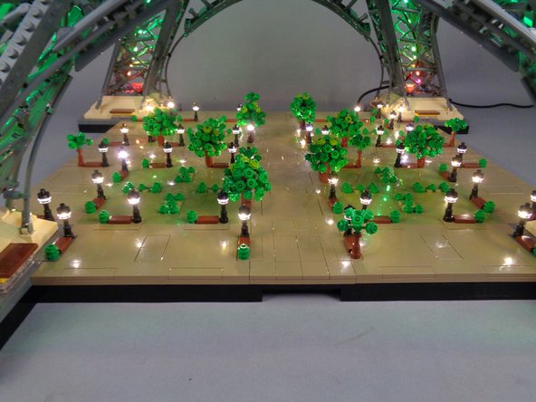 You should now be able to see and enjoy all 48 lamp posts connected and turned on, as shown in the photo for this step.