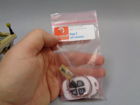 Bag 2 in your kit contains one 4-button remote control and a pre-wired remote receiver module.