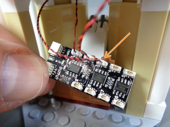 Make sure you do not cover the hole in the ceiling with the &quot;boat stud&quot; piece.