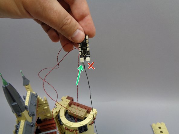 With the side panel removed, the tower will be more fragile than normal.  Be careful not to tip your castle when the panel is removed, or the tower could fall over.