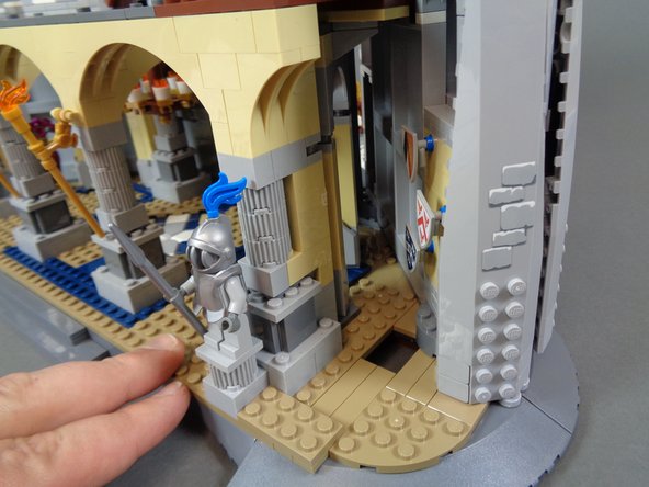 Rotate your castle so you are looking at the front again.