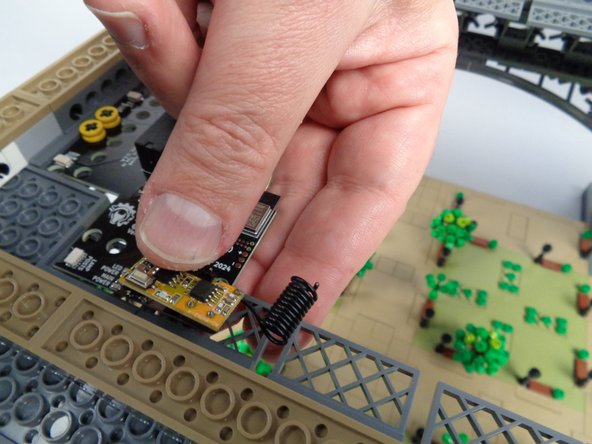 There are seven pins on the receiver.  As you insert it into the black connector (which has seven holes), make sure the pins are aligned to the holes.  Do not force or bend any pins.