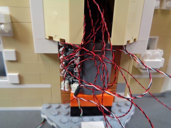 You will now begin re-assembling the front of the castle.