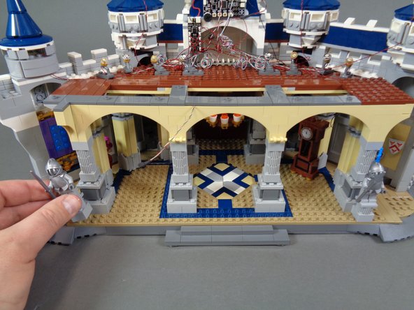 If you purchased the optional sound module add-on, you might want to skip ahead to Step 143 and install that module now, before moving on to the upper castle sections.