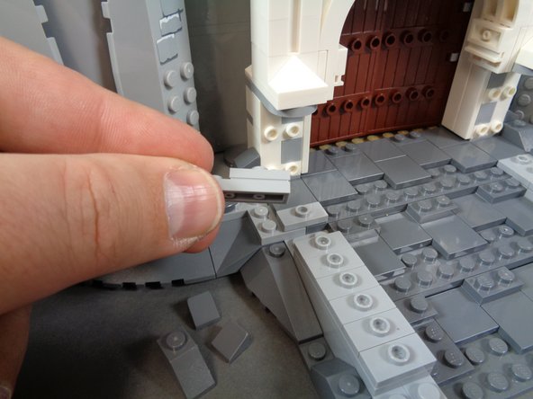 Remove the remaining surrounding parts as shown in the photos for this step.