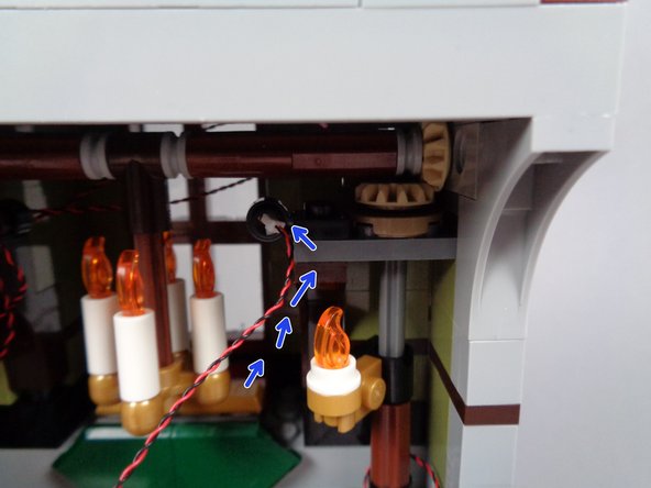 Make sure the open hole is facing toward the front window, as shown in the second photo.